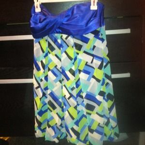 Vibrant Geometric pattern dress F21