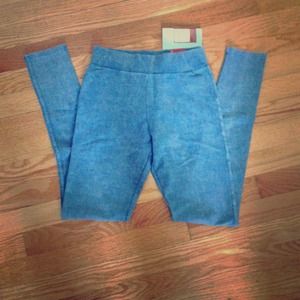 Target denim-look leggings and skirt bundle