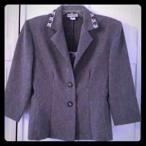 3 piece heather grey Suit Set