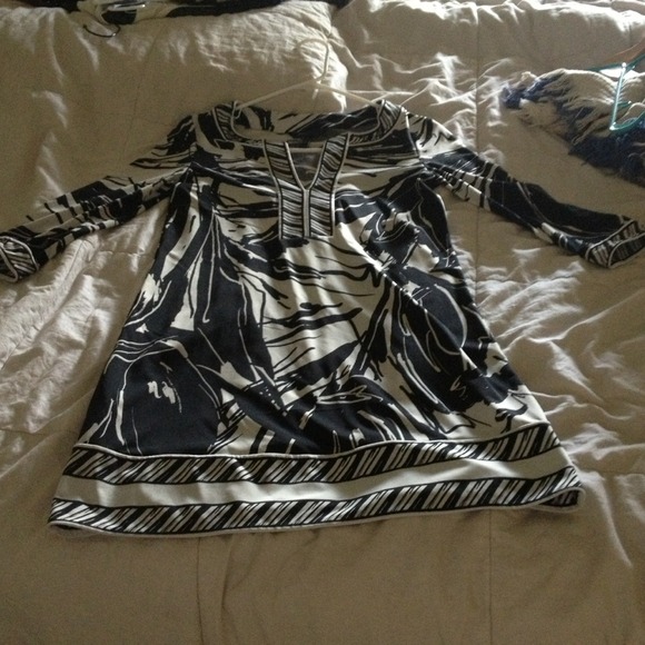 **TRADED**Black and white patterned gogo dress
