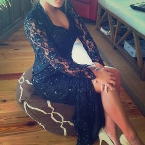 Silk Black evening gown