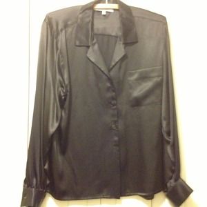 Black Silk Blouse