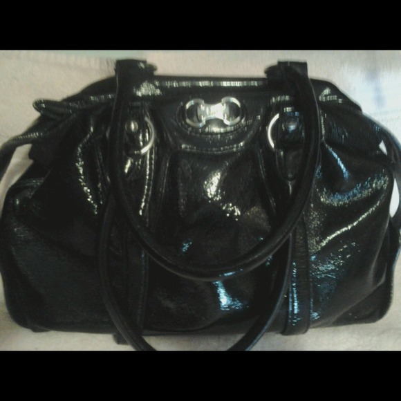 💥SALE💥 Michael Kors Glossy Black Leather Purse