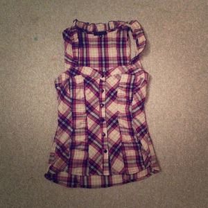 Plaid top