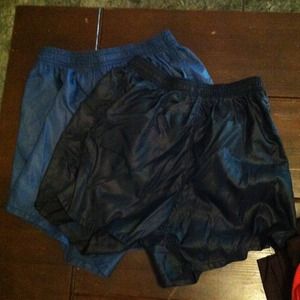 Blue & black cheer shorts