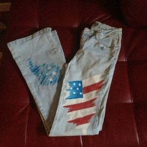 ❌❌❌❌SOLD ON EBAY❌❌❌❌AMERICAN FLAG JEANS