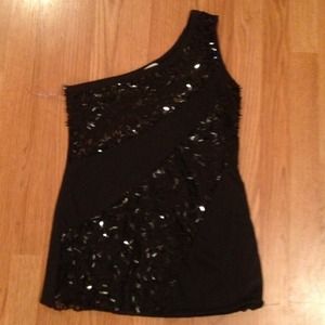 TRADED!! Sequin One Shoulder Top XL SOLD!