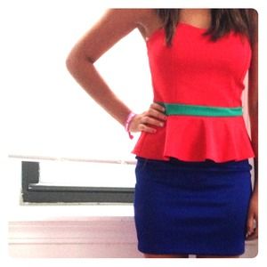 Party peplum dress