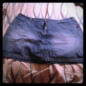 Plus size denim skirt!