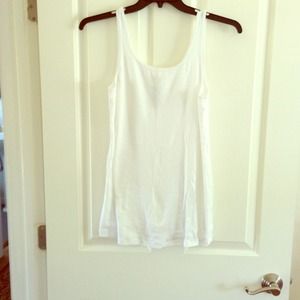 White Cotton Tank Top