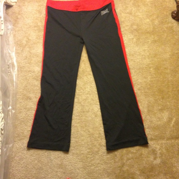 Everlast black and red exercise pants