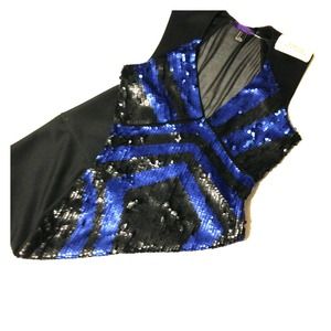 Forever Twenty-one black and blue sequin dress.
