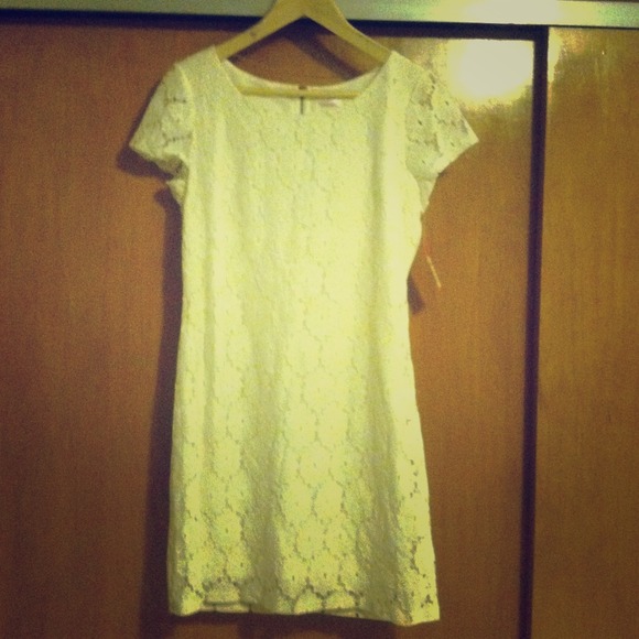 Cream color lace dress