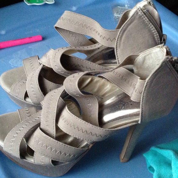 Taupe colored heels