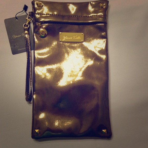 Yuma Bella Metallic Makeup bag/wristlet.