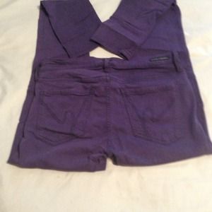 Purple skinny citizen of humanity jean jegging