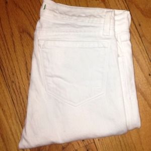 White zipper ankle skinny J Brand jeans