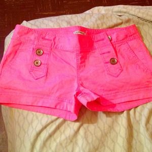 Hot Pink Express Cargo Shorts
