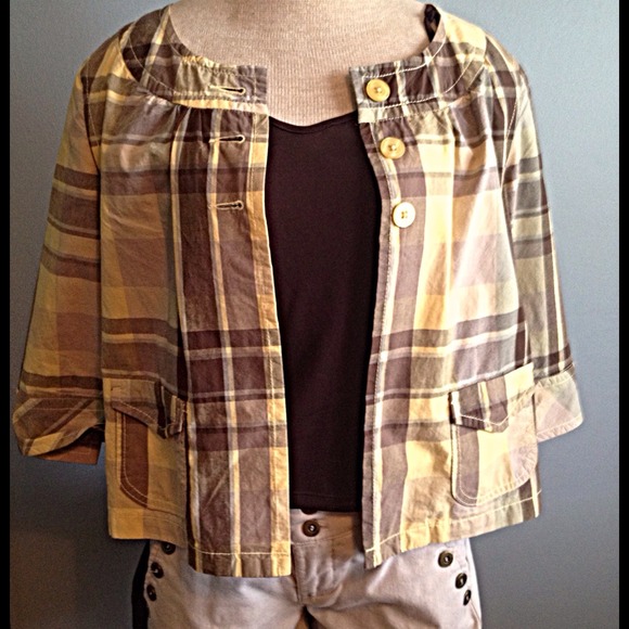 Plaid Short Jacket