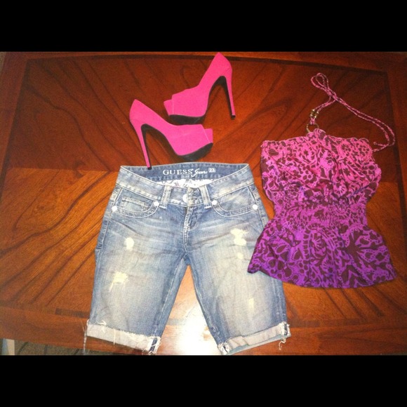 Guess Bermuda shorts with free top shown included
