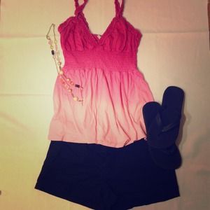 Pink Ombré tank top. Worn two times!