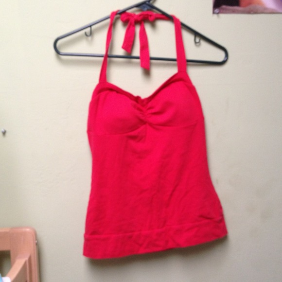 ✅Red Halter Top