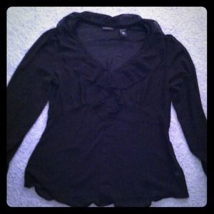 New York and company black dress shirt