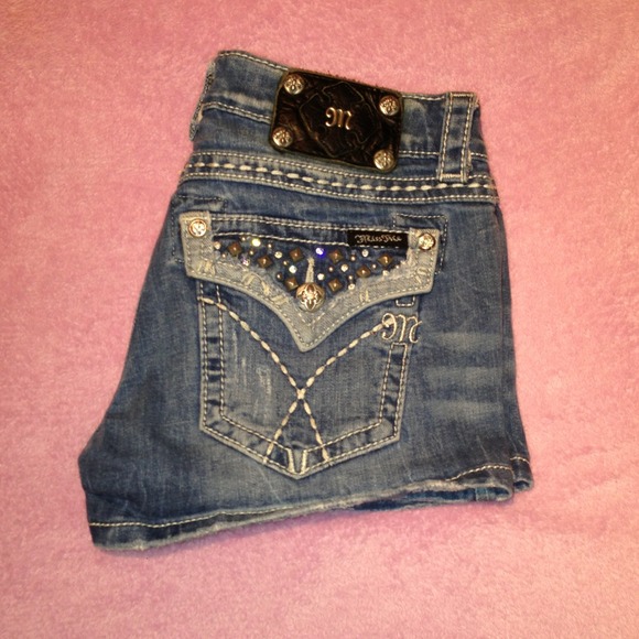 Miss me studded shorts