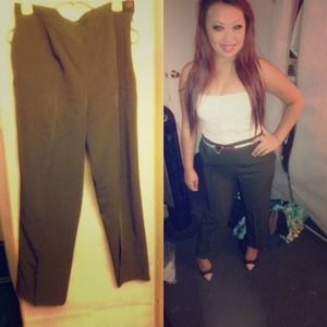 Olive Green high waisted slack