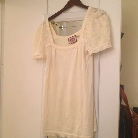 Juicy couture cream knit top