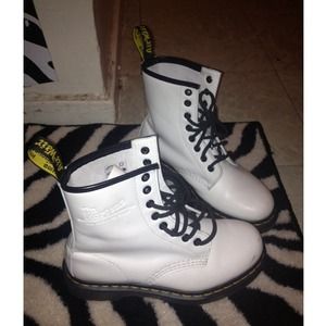 All white Original Dr. Martens