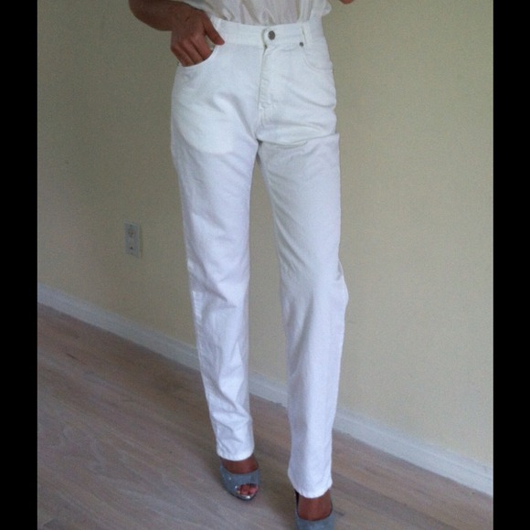 Vintage Designer  Versace  white pants Authentic