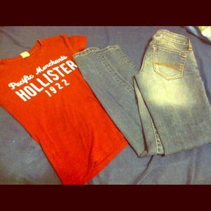 Hollister Tee & decree jeans