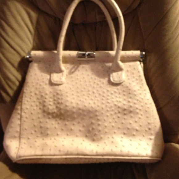 Handbag (Embossed Ostrich Leather)