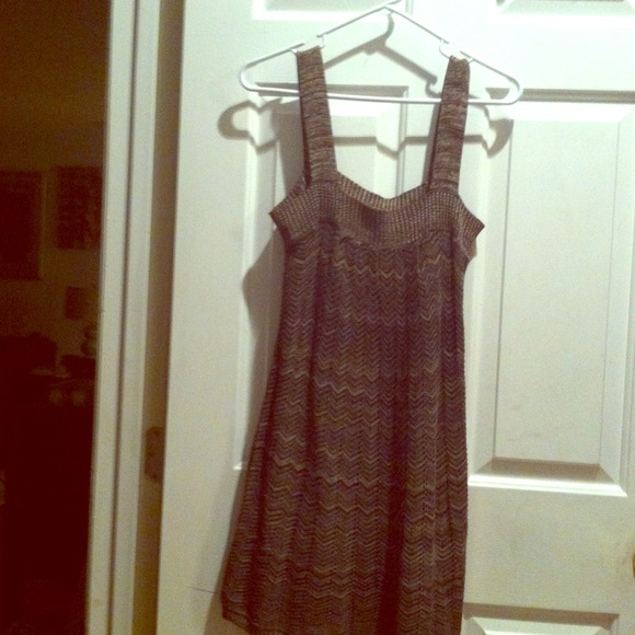Brown jumper dress