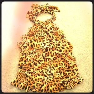 Cheetah print halter