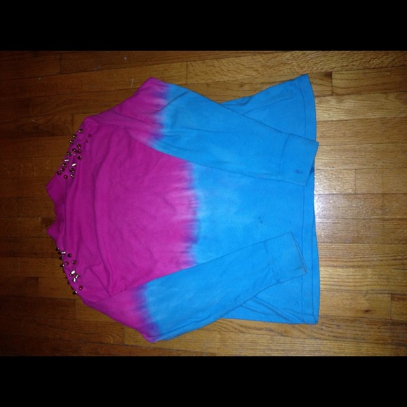 Studded shoulder sweater