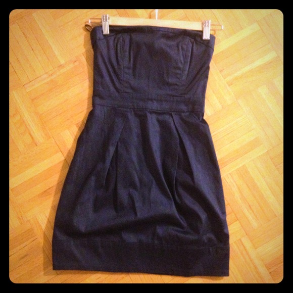 French Connection Wizard Strapless Dress