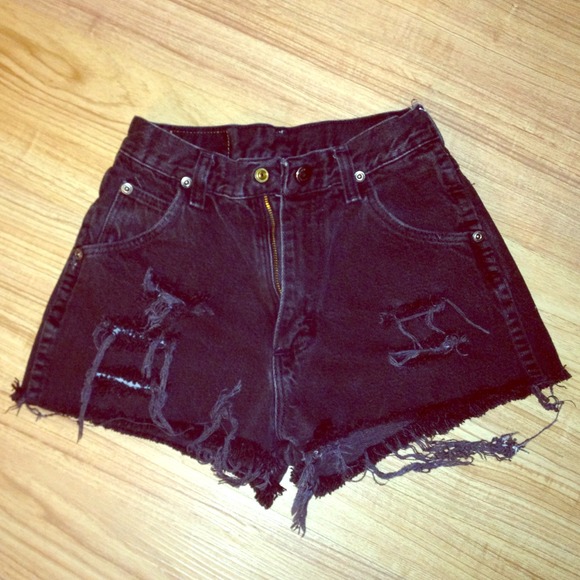 Denim - 💕RESERVED Black high waisted shorts