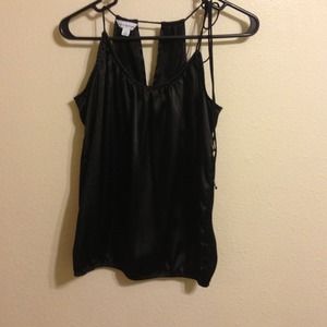 Silky black AE blouse.