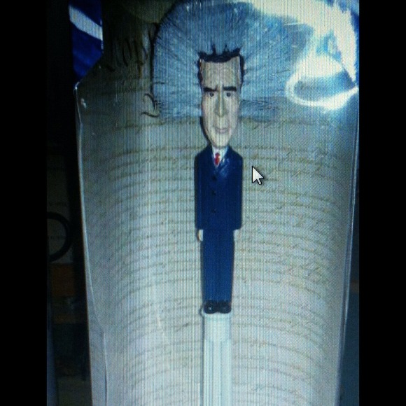George Bush toilet bowl scrubber