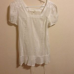 Sheer structured top