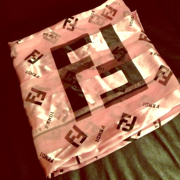 Beautiful,large light pink fendi scarf REDUCED!
