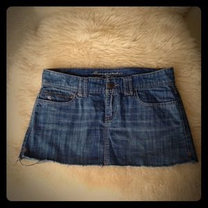 A&F Denim distressed Mini Skirt