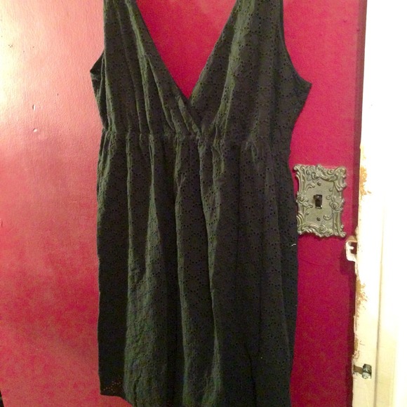 Eyelet Little Black Dress