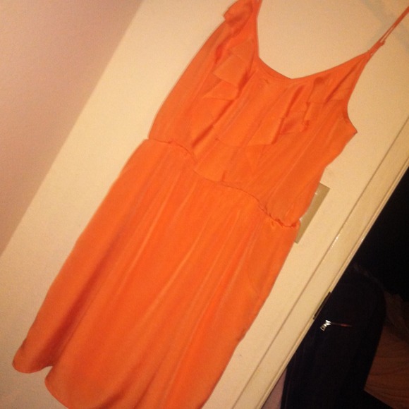 Orange dress with pockets