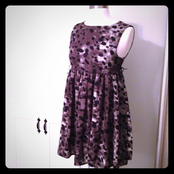SOLD - Leopard baby doll dress
