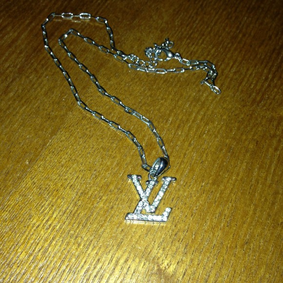 LV Silver Necklace