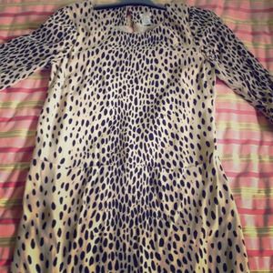 Jcrew size 6 leopard Jules shift dress!