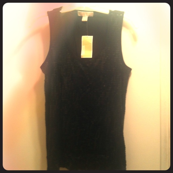 Black sequined Michael Kors tank!